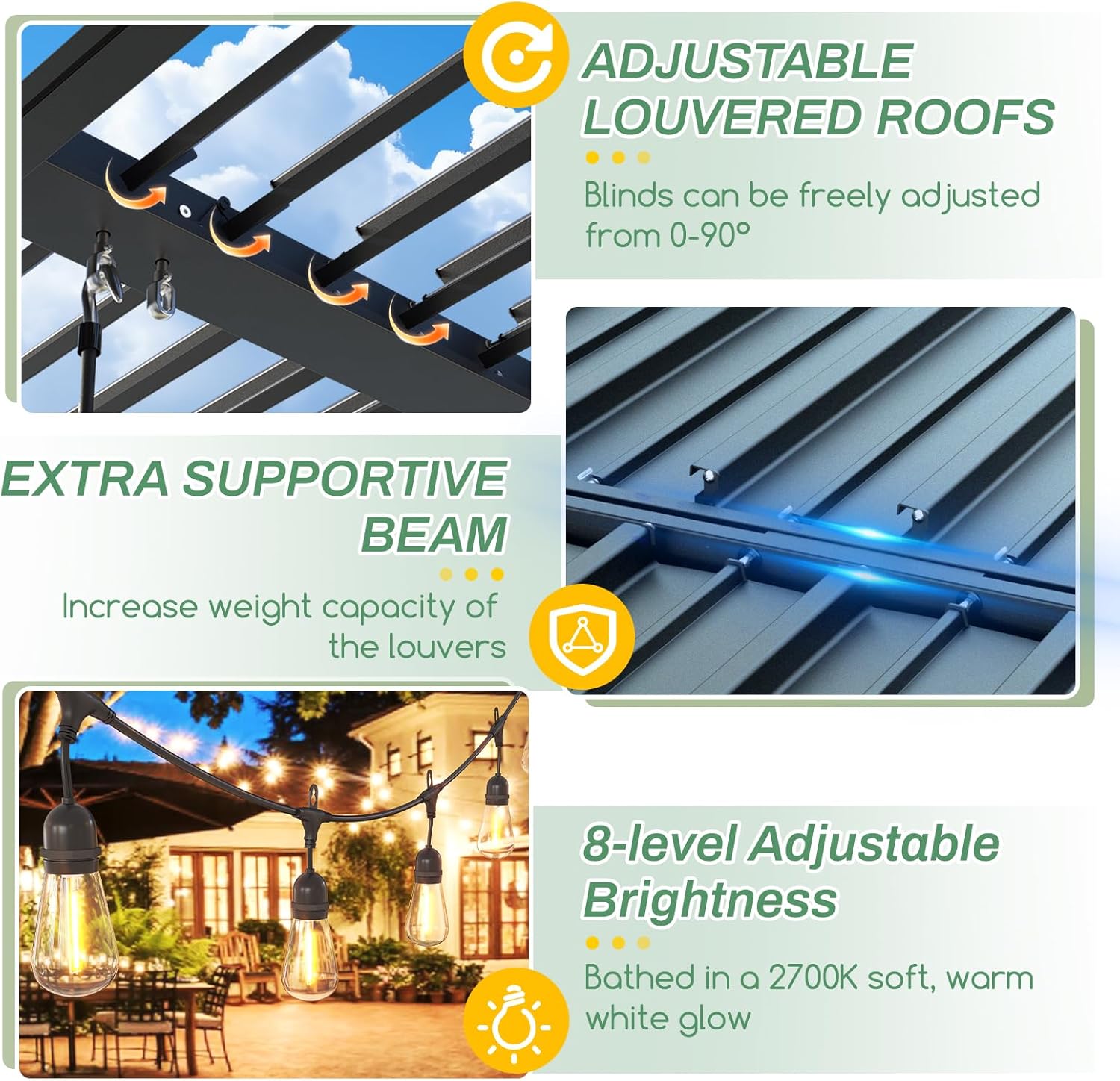 Step-by-step guide for buy louvered pergola with lights,is louvered pergola worth it,best outdoor pergola for patio,LVUYOYO pergola pros cons,aluminum pergola with adjustable roof,waterproof pergola for backyard - complete tutorial
