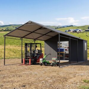 Image 1 of buy metal carport with storage shed