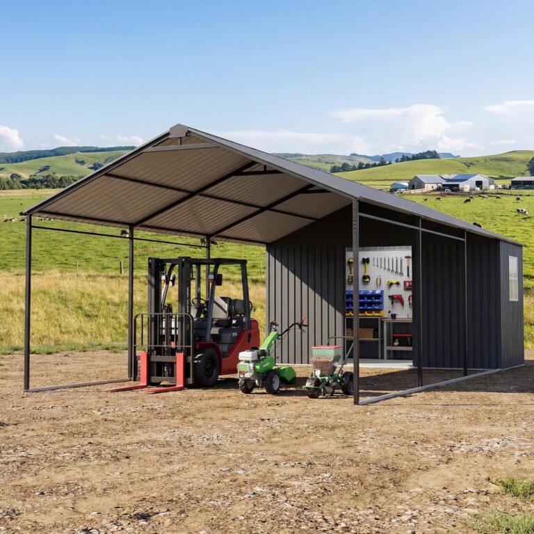 Image 1 of buy metal carport with storage shed