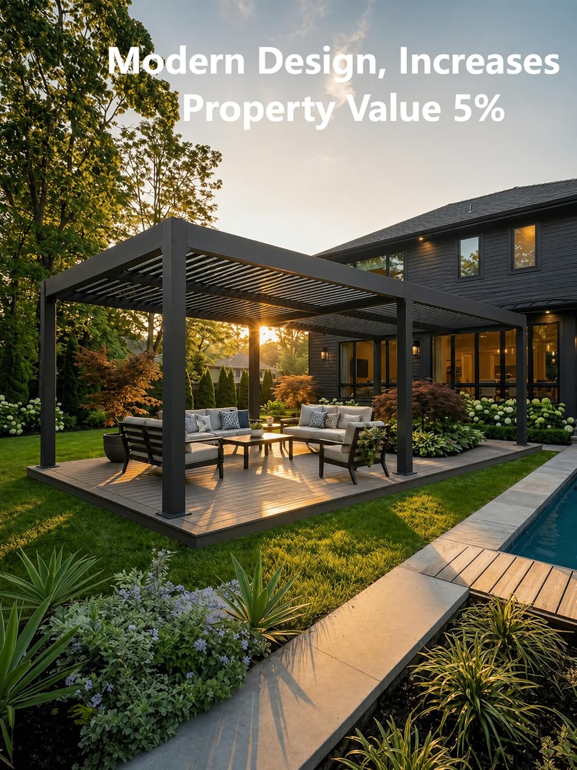 buy modern aluminum pergola,adjustable louvered roof pergola worth it,IDEALHOUSE pergola vs alternatives,best hardtop gazebo for patio,modern aluminum pergola pros cons,should I install a louvered pergola performance testing and real-world results