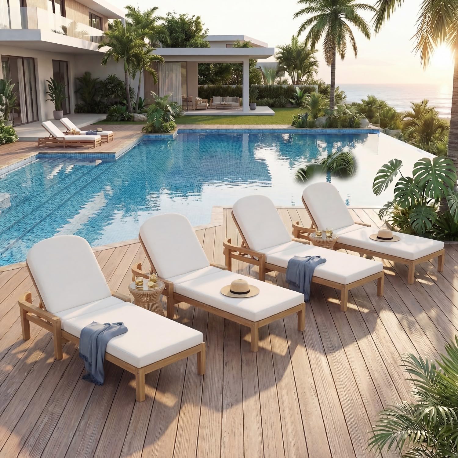 Image 1 of buy outdoor chaise lounge chair set