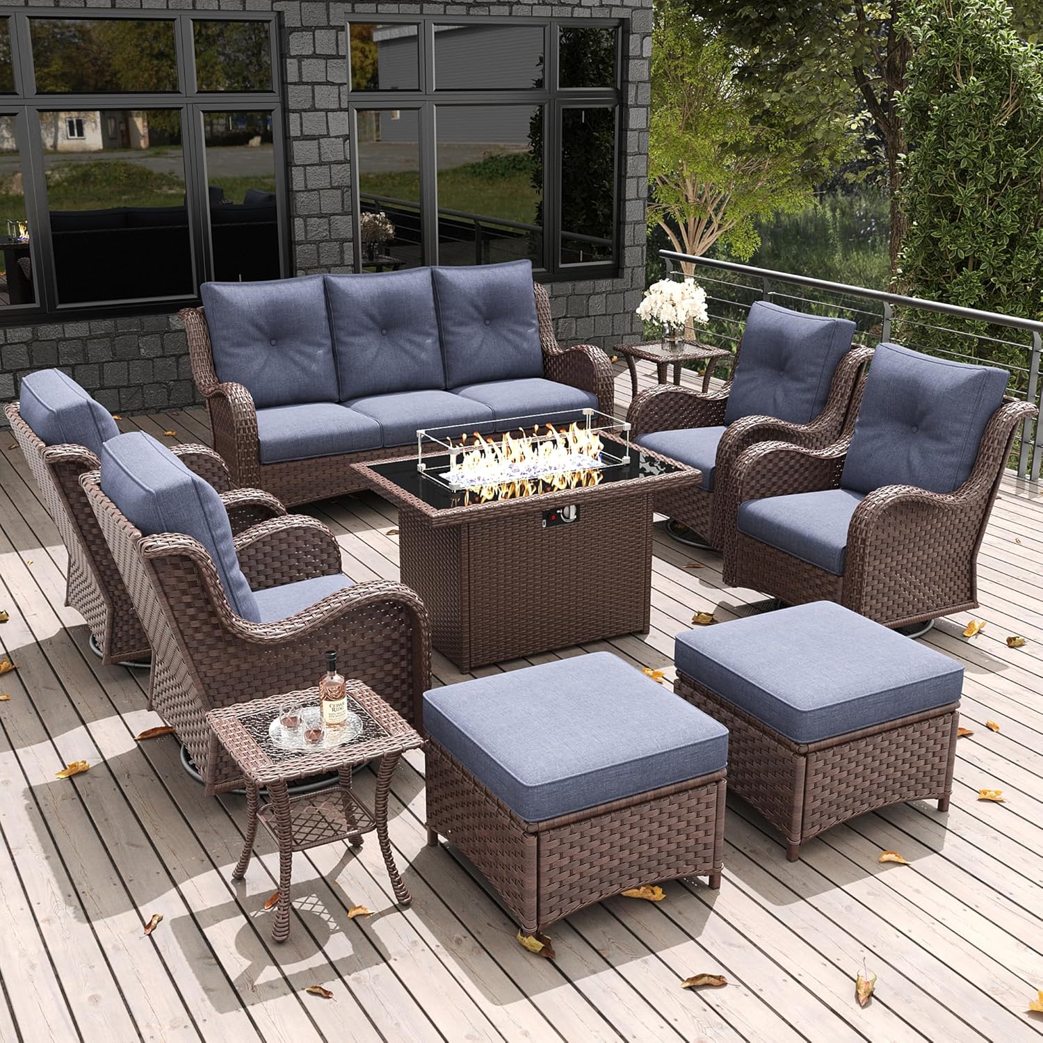 Image 1 of buy outdoor patio furniture set with fire pit