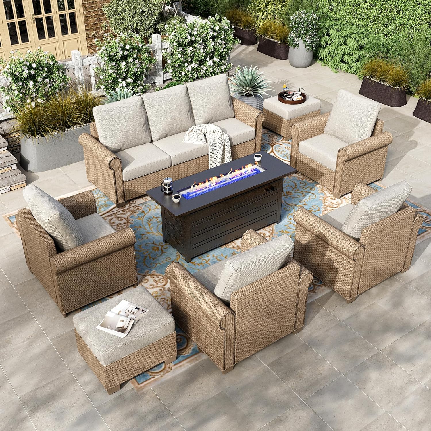 Image 1 of buy patio furniture set with fire pit