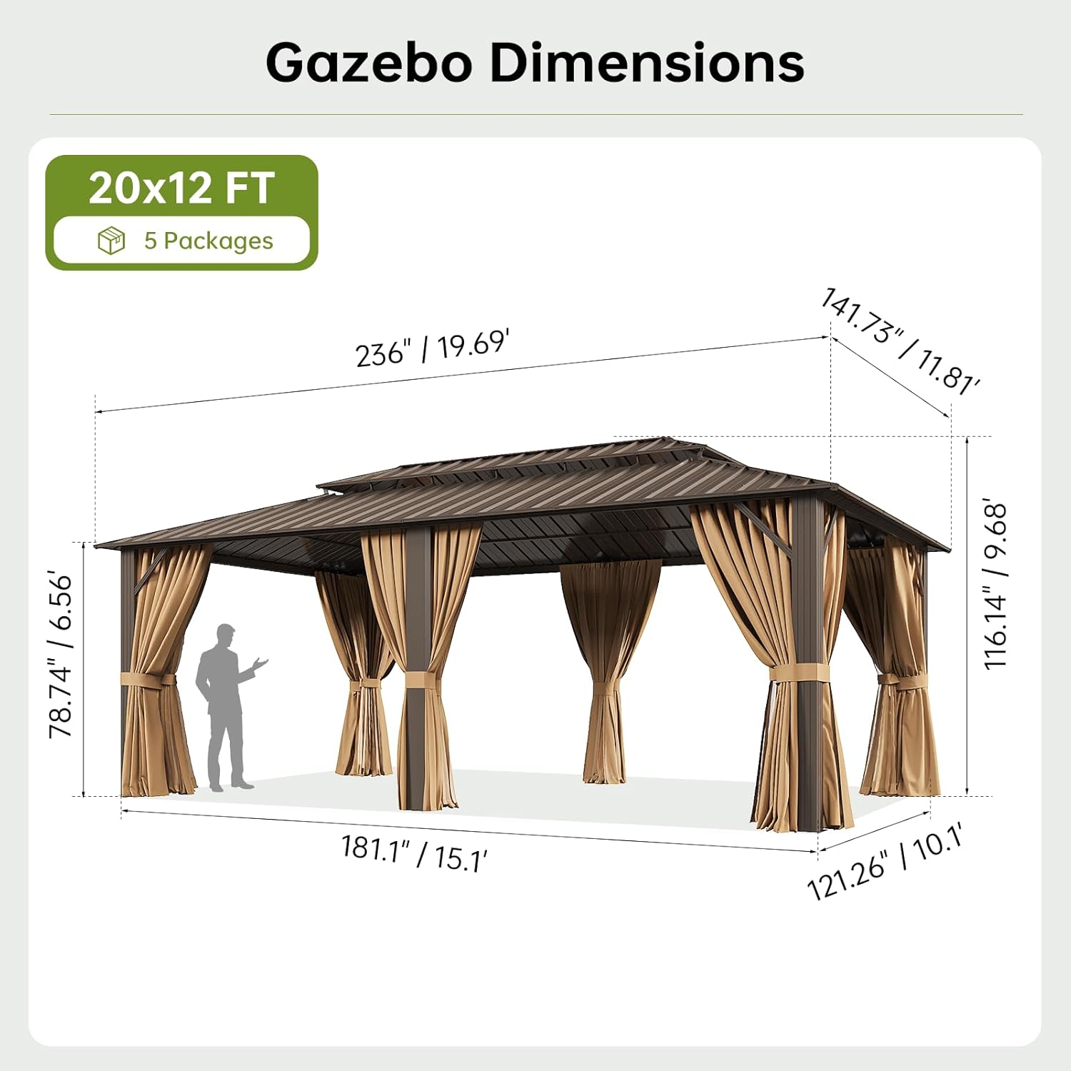 buy permanent hardtop gazebo,best metal gazebo for backyard,hardtop gazebo pros cons,sturdy gazebo for outdoor entertaining,is a permanent gazebo worth buying,Breezestival gazebo vs alternatives unboxing and complete package contents