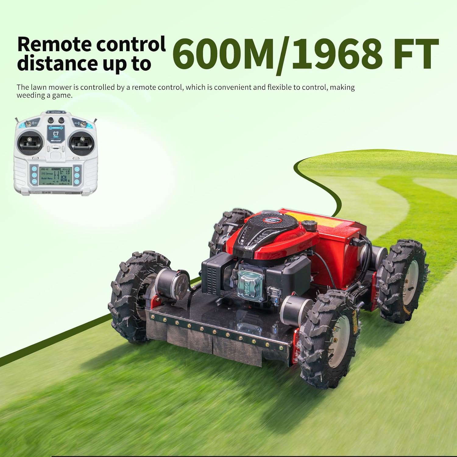 buy remote controlled lawnmower,four wheel drive lawnmower vs tracked,best gas powered remote mower for hills,remote control lawnmower pros cons,should i buy a remote controlled mower,all terrain lawn mower worth buying unboxing and complete package contents