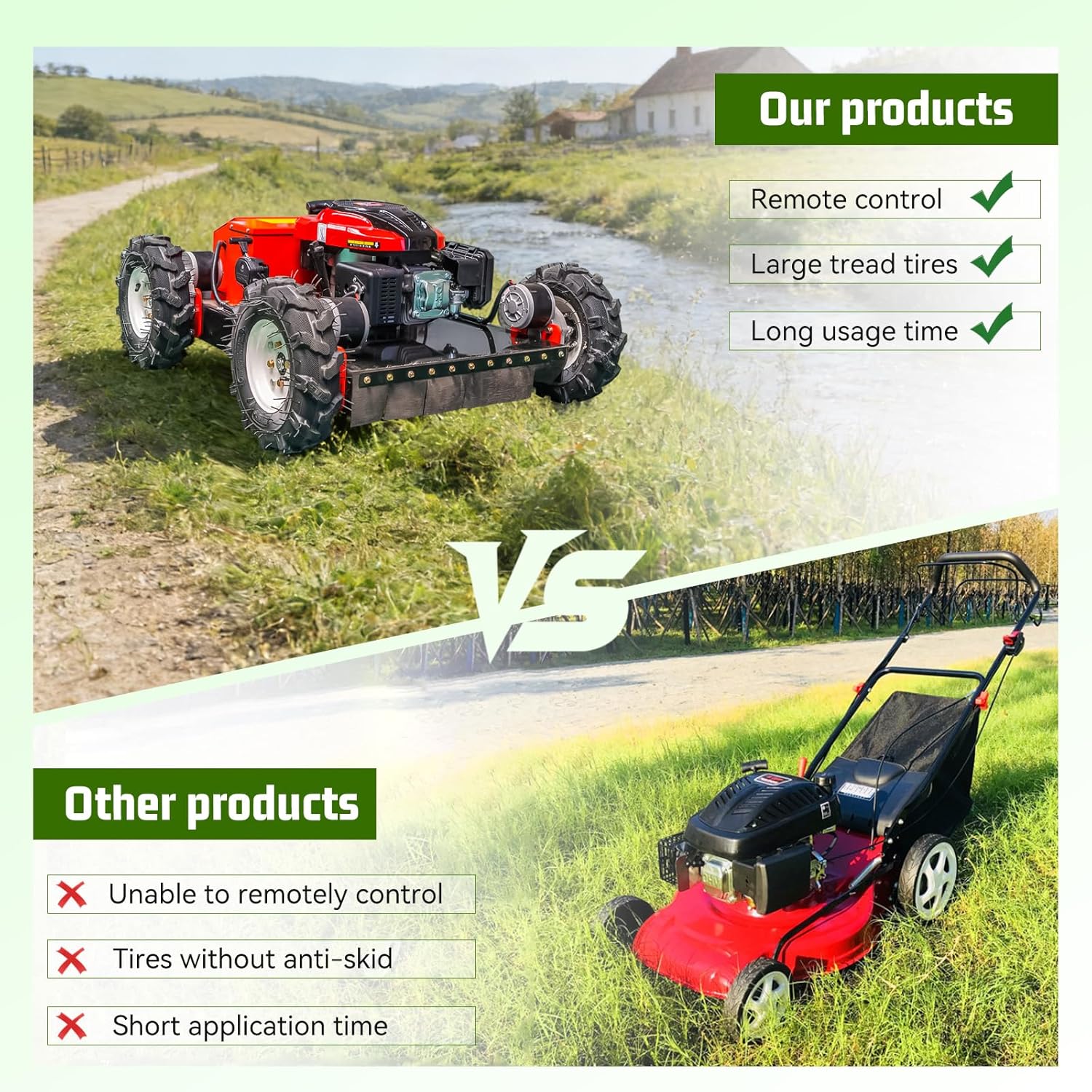 buy remote controlled lawnmower,four wheel drive lawnmower vs tracked,best gas powered remote mower for hills,remote control lawnmower pros cons,should i buy a remote controlled mower,all terrain lawn mower worth buying performance testing and real-world results