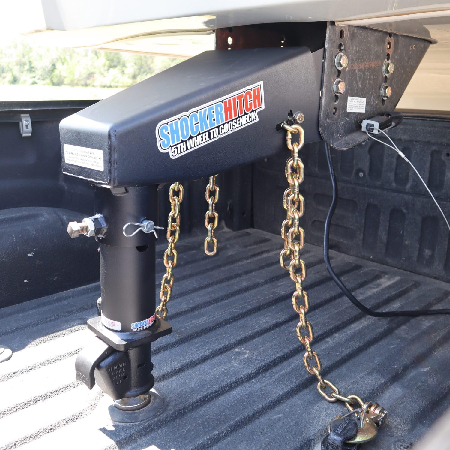 buy shocker 5th wheel to gooseneck air hitch,shocker gooseneck air hitch pros cons,should I convert 5th wheel to gooseneck,best air ride gooseneck conversion kit for rv,shocker hitch vs demco coupler comparison,24k gooseneck conversion kit worth buying performance testing and real-world results
