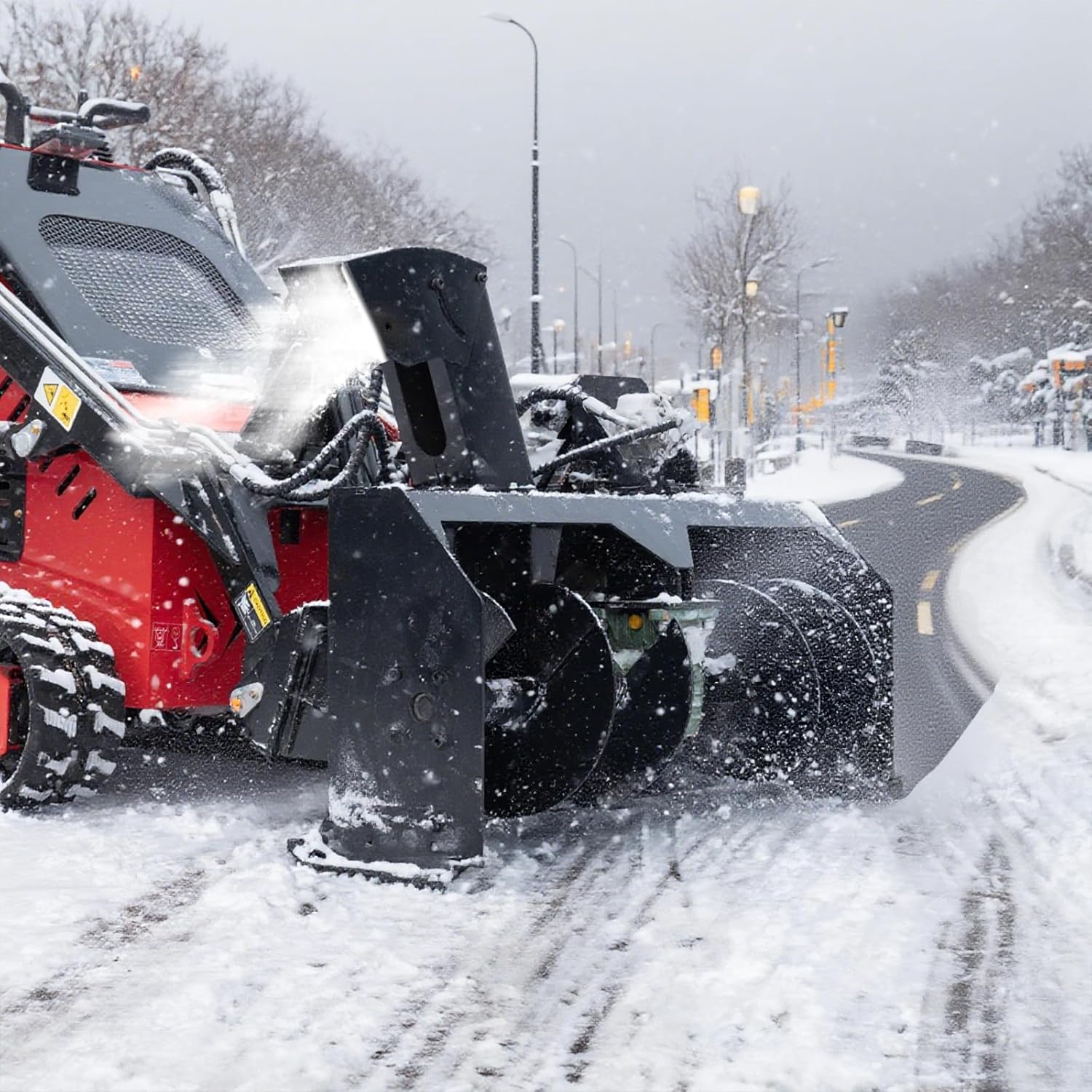 buy skid steer snow blower attachment,should I buy a skid steer snow blower,skid steer snow blower vs snow pusher,hydraulic skid steer snow blower pros cons,best skid steer snow removal attachment worth buying,mini skid steer snow blower for sale unboxing and complete package contents