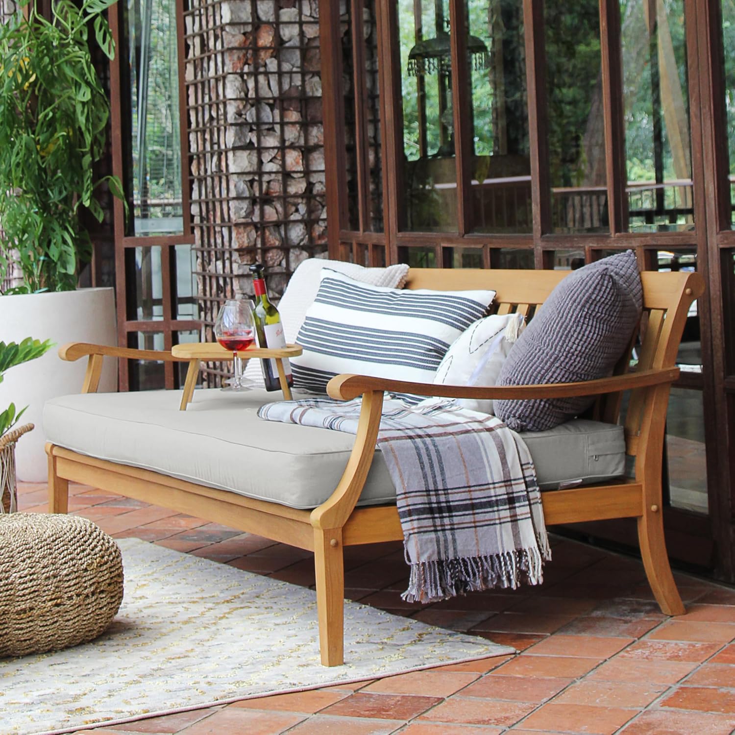 buy teak outdoor sofa daybed,best teak patio daybed 750 lb capacity,teak outdoor sofa daybed worth buying,Cambridge Casual Robin daybed pros cons,should I buy a teak outdoor sofa daybed,teak patio daybed vs other materials performance testing and real-world results