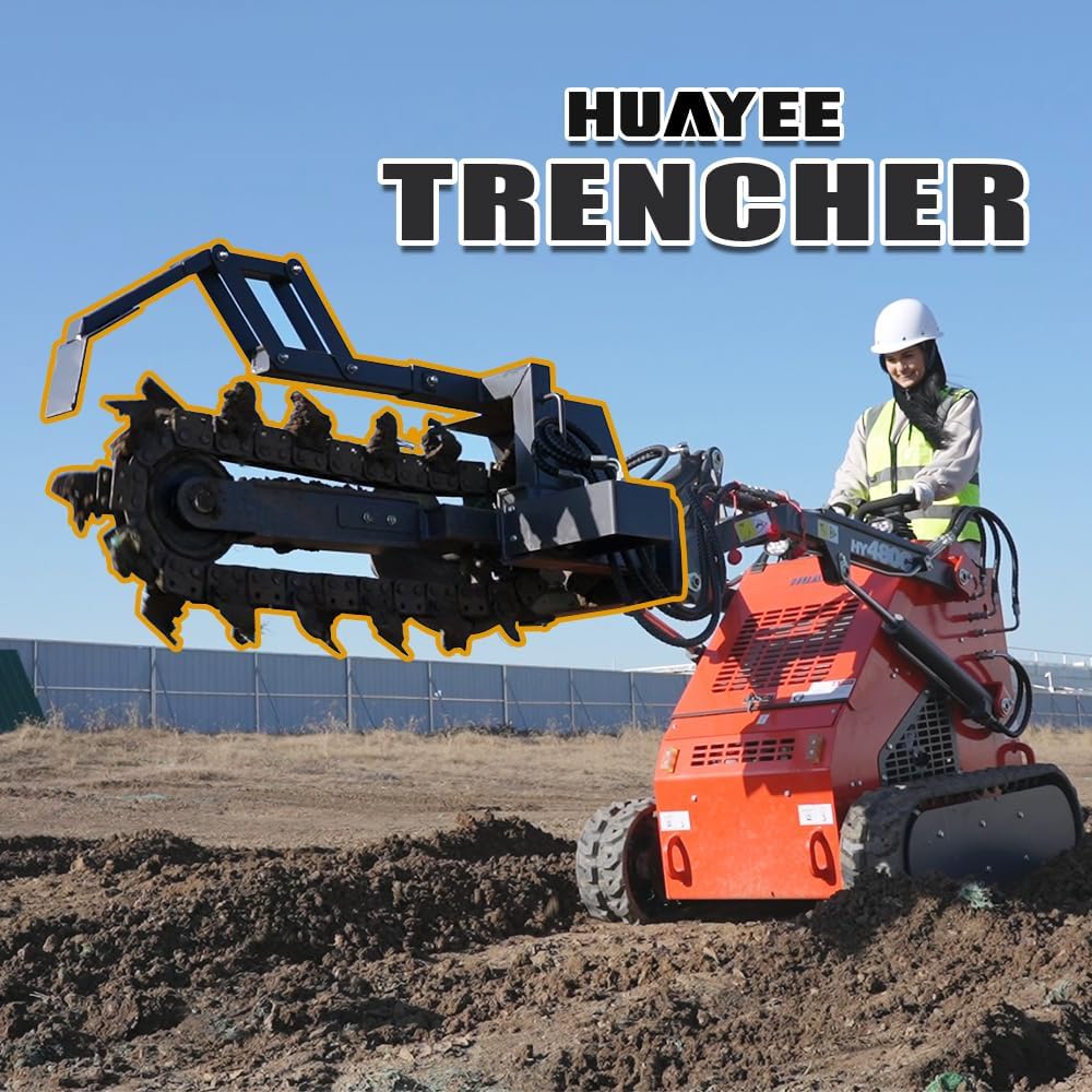 buy trencher attachment mini skid steer,mini skid steer trencher pros cons,heavy duty chain digger worth it,trencher attachment vs alternatives,best trencher for cable installation,should I buy trencher for mini skid steer unboxing and complete package contents