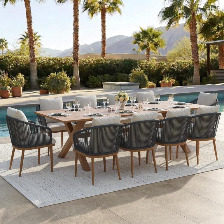 Image 1 of buy wicker patio dining set