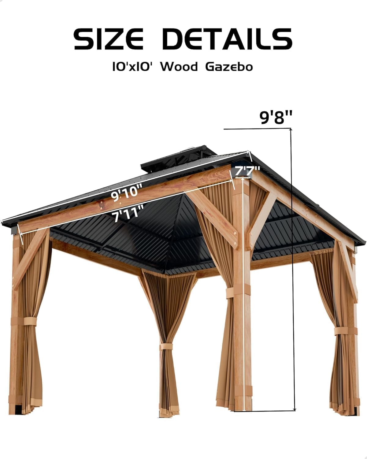 buy wood gazebo hardtop,should I buy a wood gazebo,wood gazebo pros cons,best gazebo for patio,hardtop wood gazebo vs metal,wood gazebo worth buying performance testing and real-world results