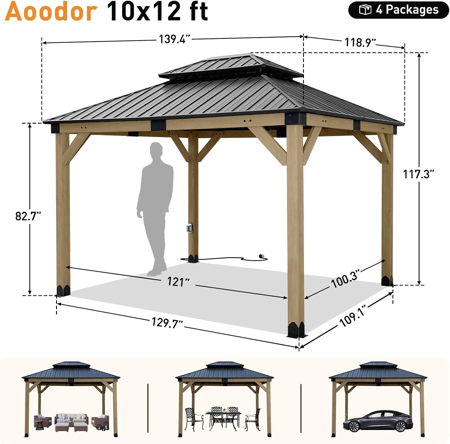 buy wooden hardtop gazebo,should I buy a wooden hardtop gazebo,hardtop gazebo vs soft top,wooden gazebo pros cons,best hardtop gazebo for patio,Aoodor gazebo worth buying performance testing and real-world results