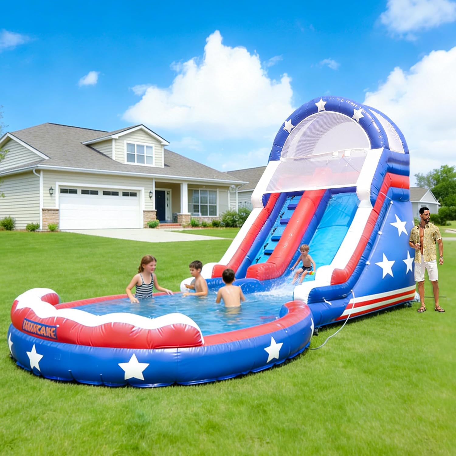 Image 1 of commercial inflatable water slide for adults