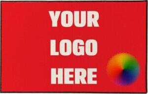Image 1 of custom logo doormat 24x36