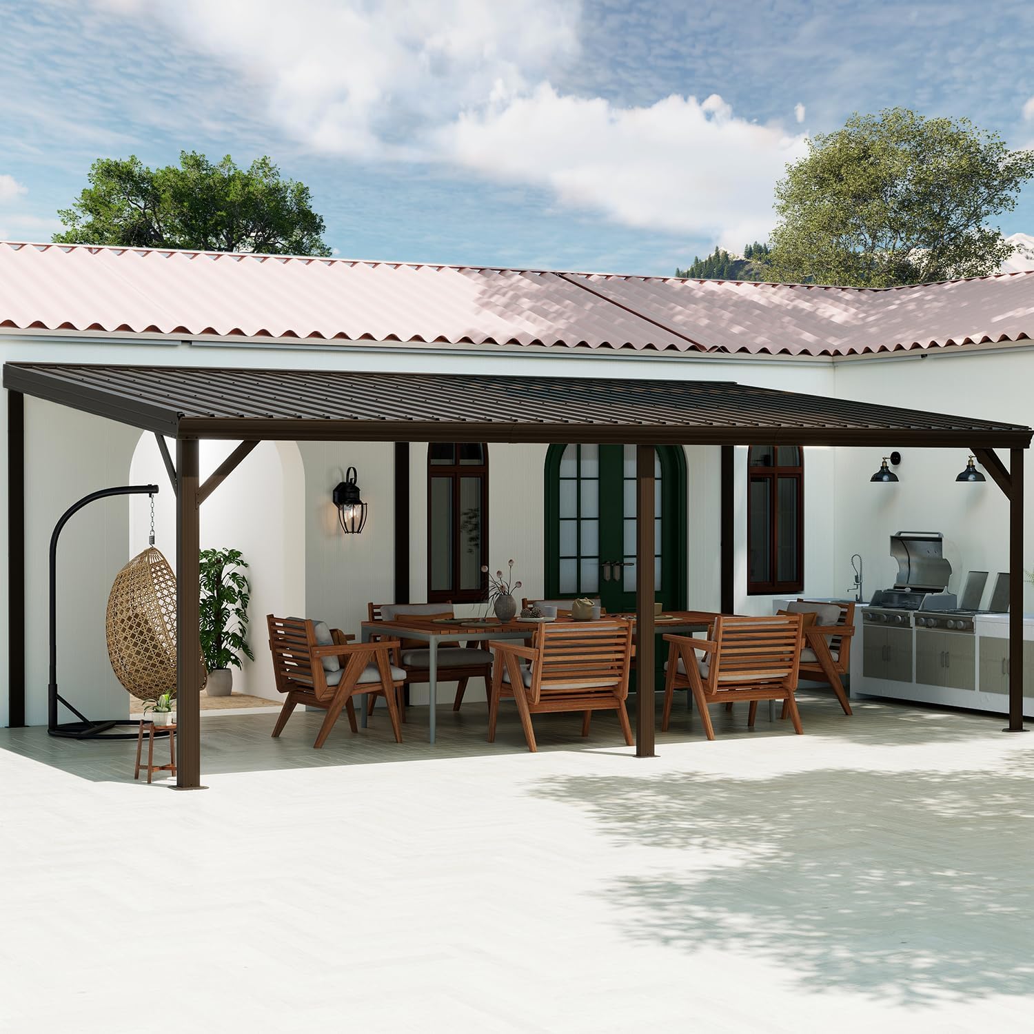 Image 1 of domi hardtop lean to gazebo pros cons