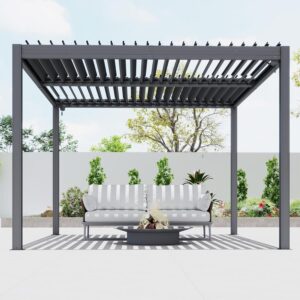 Image 1 of domi outdoor louvered pergola