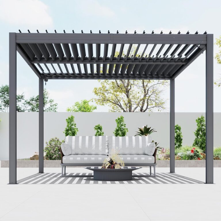 Image 1 of domi outdoor louvered pergola