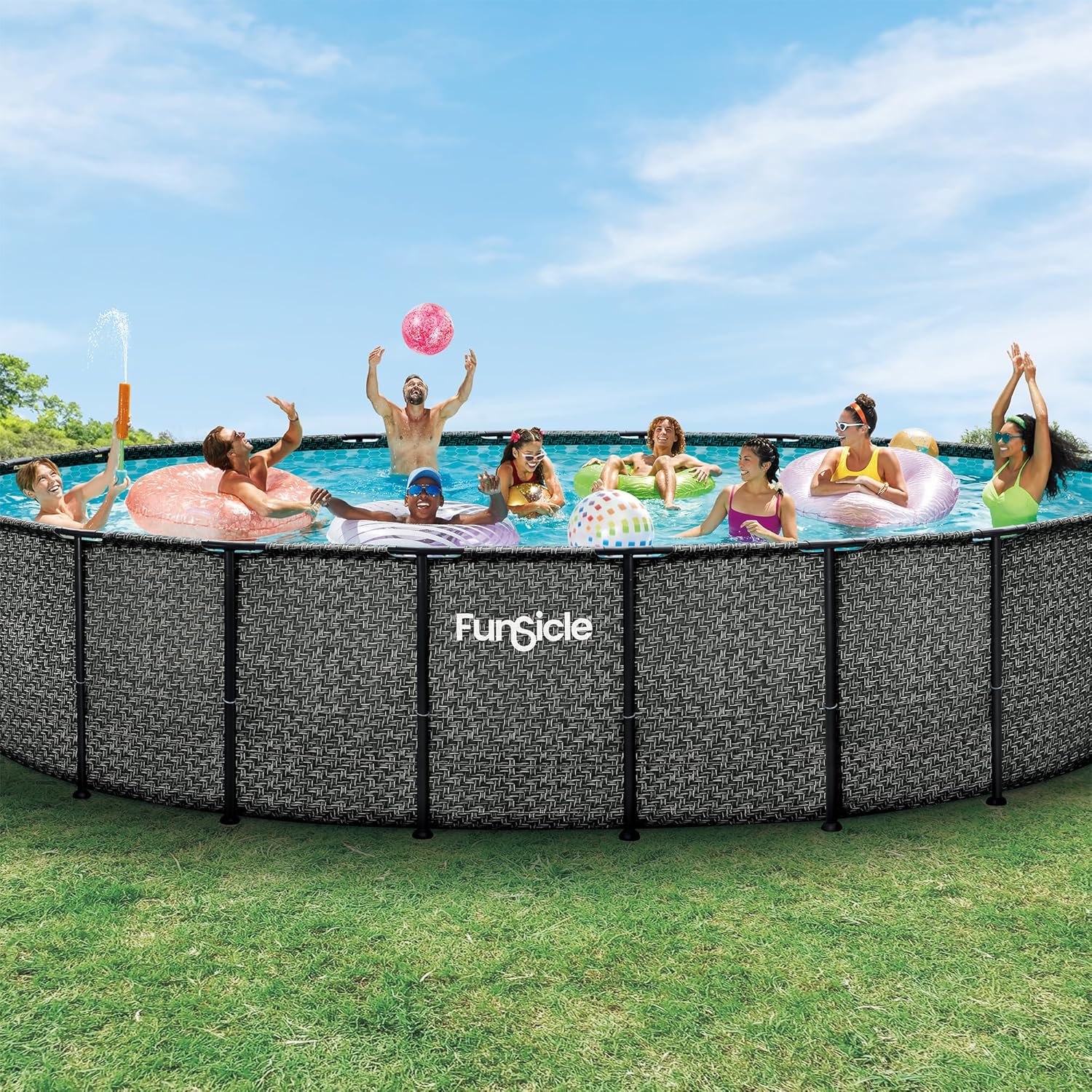 funsicle oasis designer pool worth it,funsicle vs summer waves pool,funsicle oasis pool pros cons,best above ground pool for parties,funsicle 22ft pool setup,should i buy funsicle oasis performance testing and real-world results