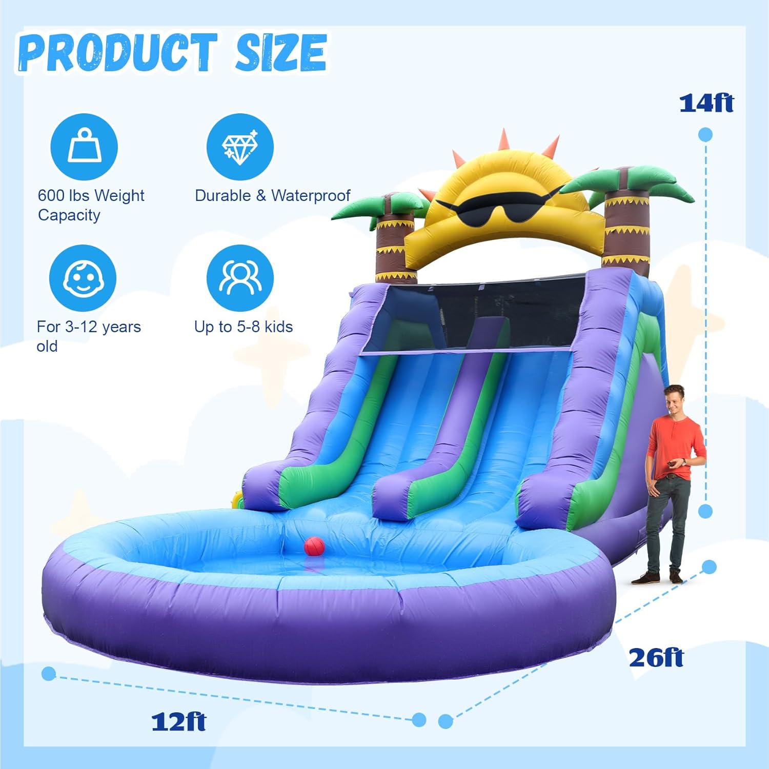 heavy duty inflatable water slide for adults,should I buy an inflatable water slide,commercial inflatable water slide vs backyard slide,heavy duty inflatable water slide pros cons,best inflatable water slide for pool party,eachup inflatable water slide worth buying unboxing and complete package contents