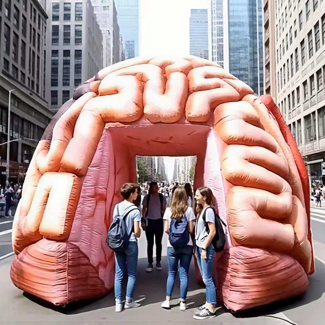 inflatable brain tunnel tent,best medical exhibit tent,inflatable brain for health education,brain tunnel tent worth buying,outdoor inflatable brain model,should I buy an inflatable brain tunnel unboxing and complete package contents