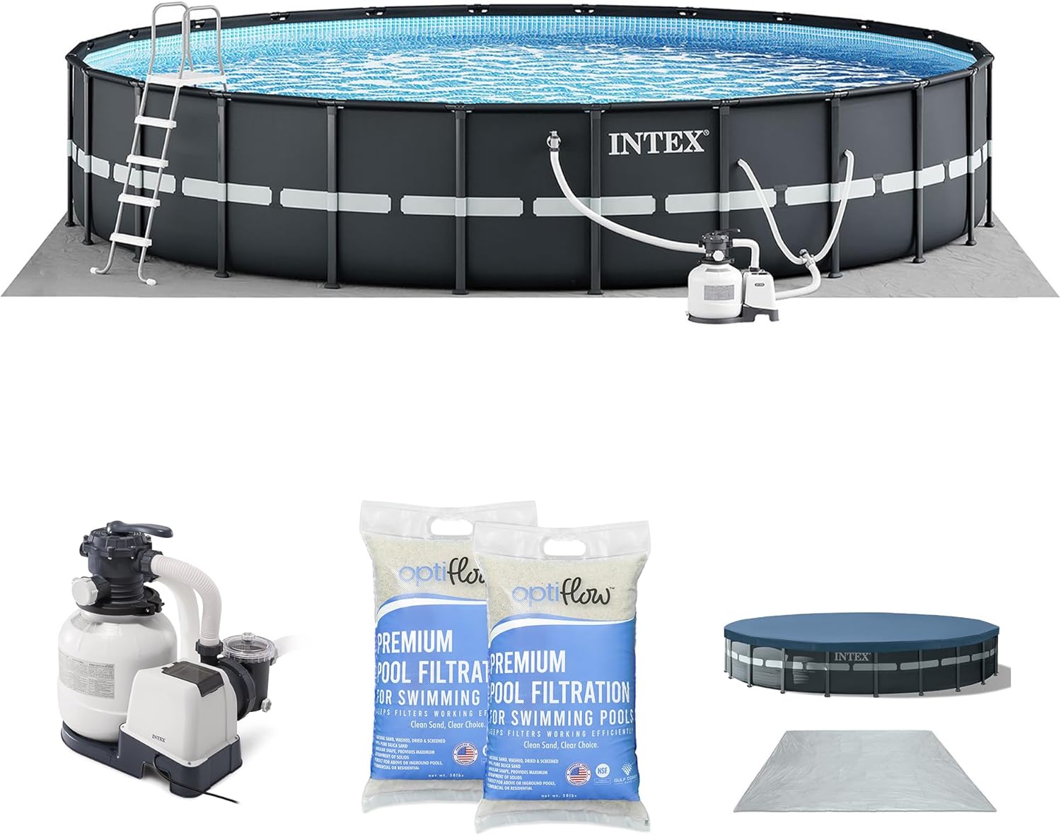 Image 1 of intex ultra xtr 24ft pool