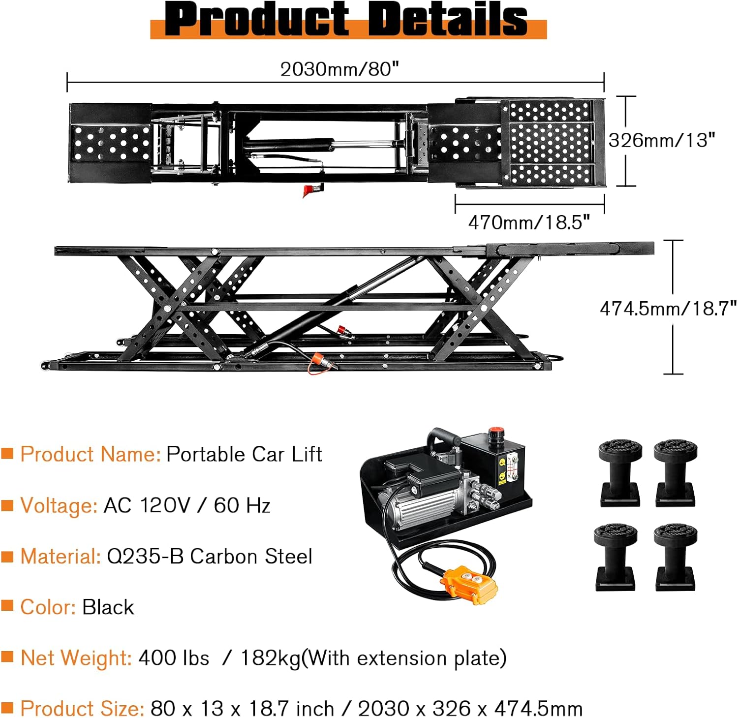 jocisland 7000 lbs portable car lift,best portable car lift for SUVs,jocisland car lift pros cons,7000 lb scissor lift vs quick jack,should I buy jocisland lift,portable car lift for garage worth it unboxing and complete package contents