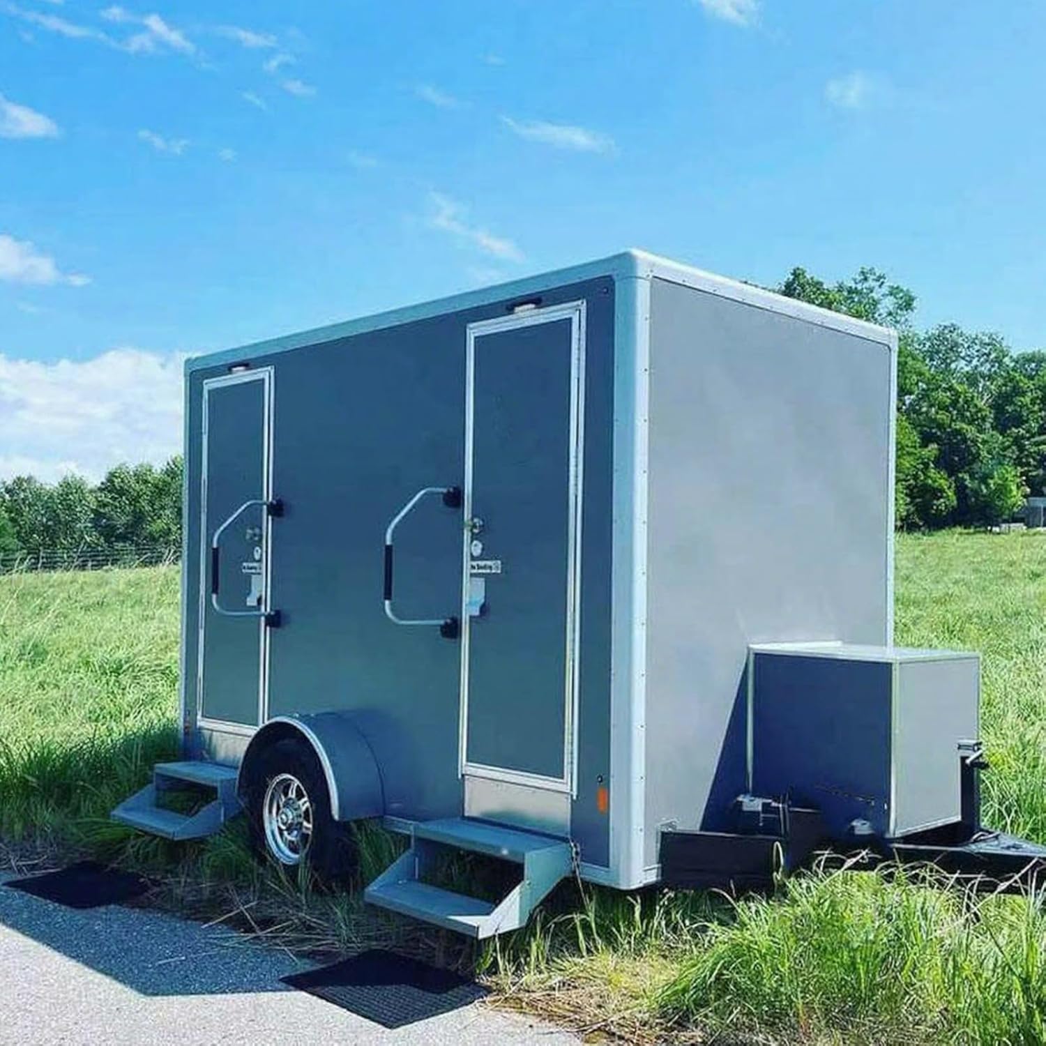 Image 1 of luxury portable toilet trailer worth it