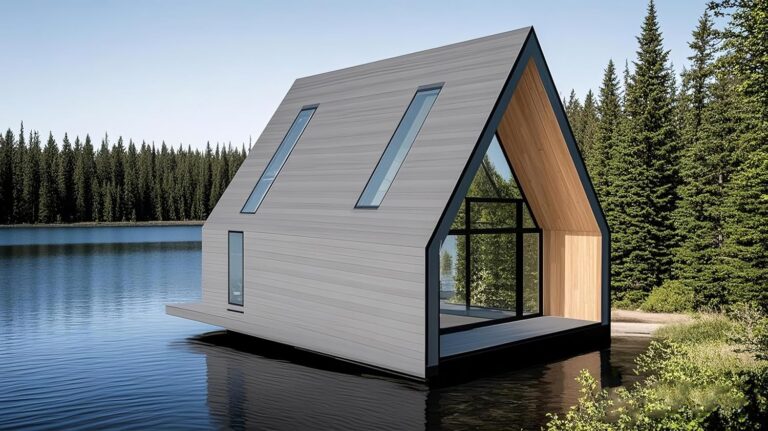 Image 1 of modern A-frame cabin worth buying