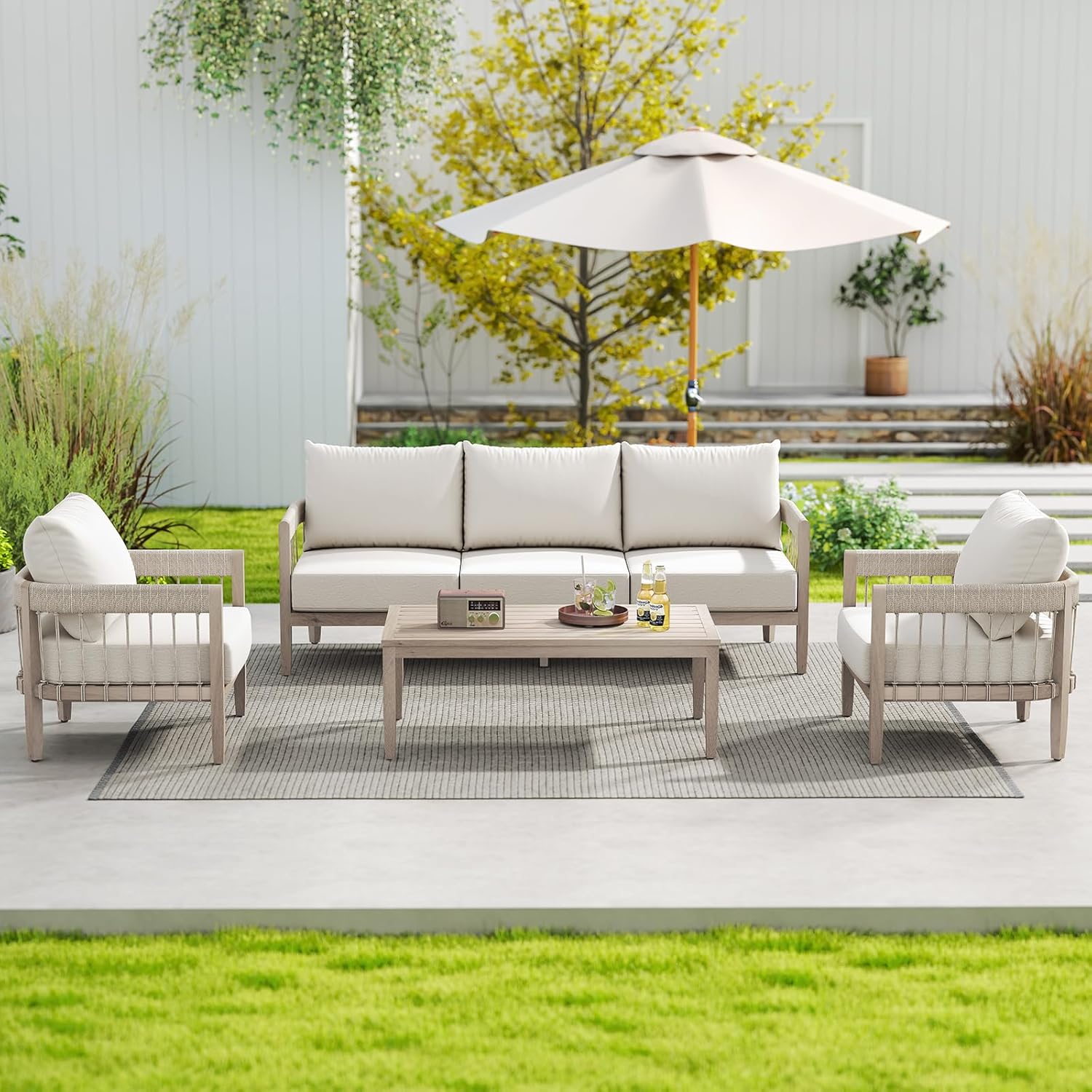 Image 1 of never rust aluminum patio set