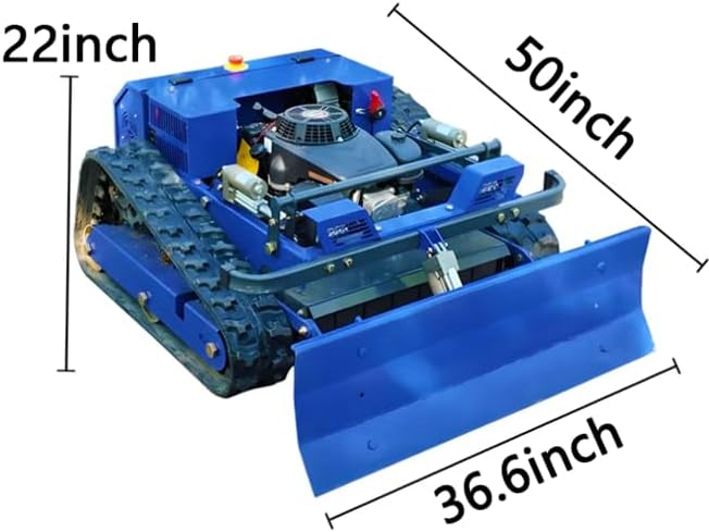 remote control lawn mower snow plow,remote control mower with snow plow worth buying,AIWEIYA AWY-550S hybrid mower pros cons,best remote control mower for steep slopes,tracked lawn mower for large turf,oil electric hybrid mower vs gas mower unboxing and complete package contents