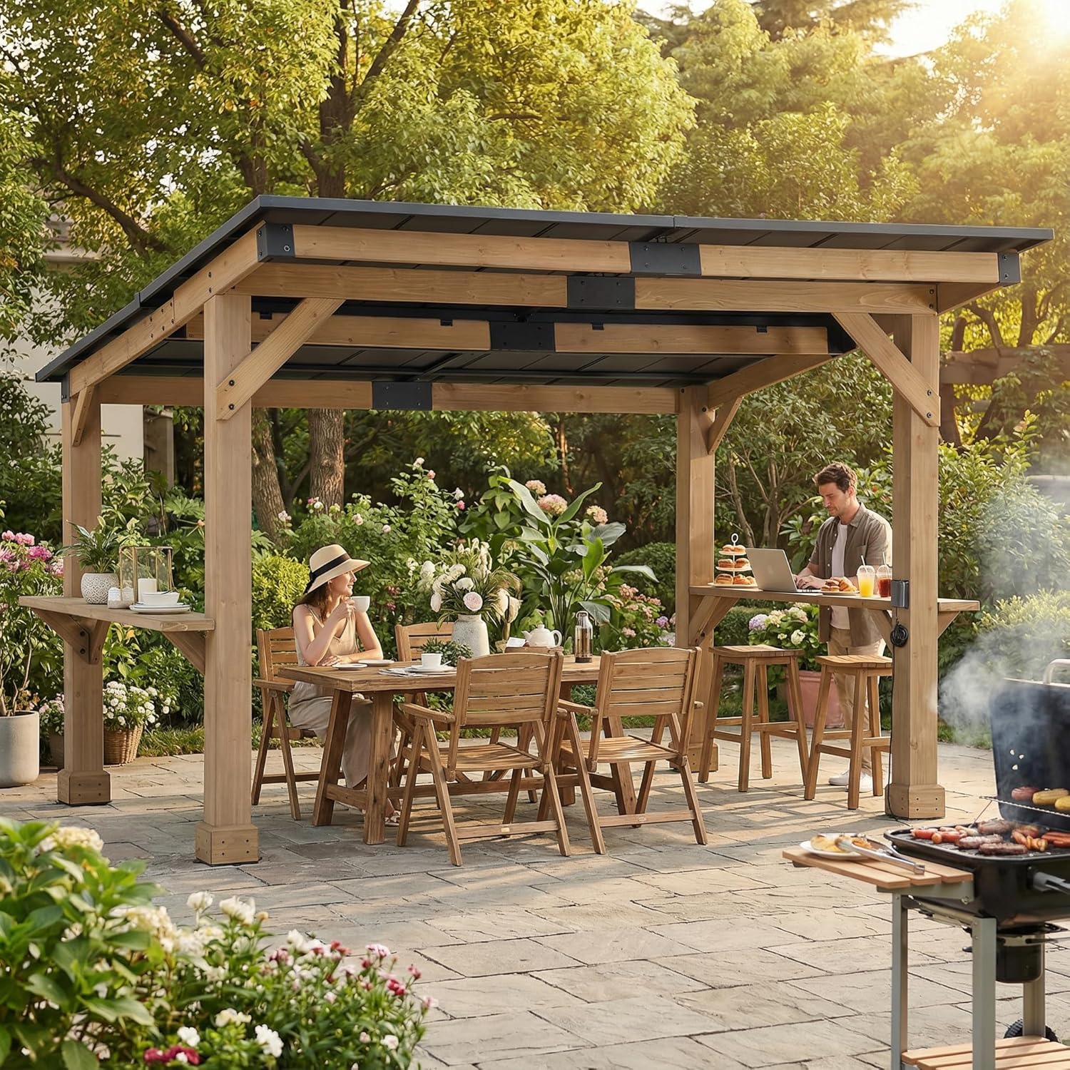 Image 1 of sunjoy 12x10 grill gazebo buy