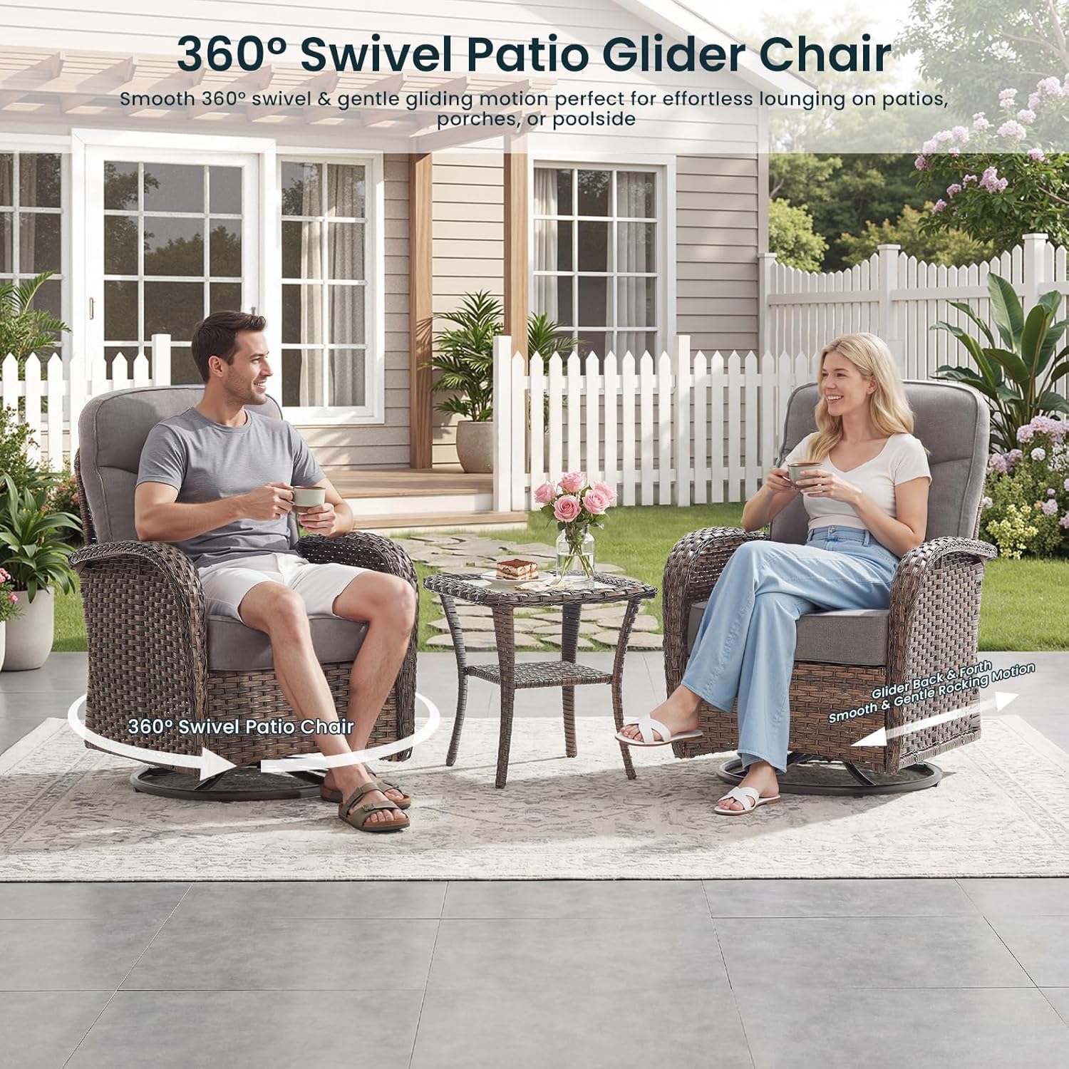swivel rocker patio chairs worth it,should I buy swivel rocker patio chairs,Opohoro patio set pros cons,high back patio furniture vs regular,best outdoor conversation set for deck,fire pit table patio set features performance testing and real-world results