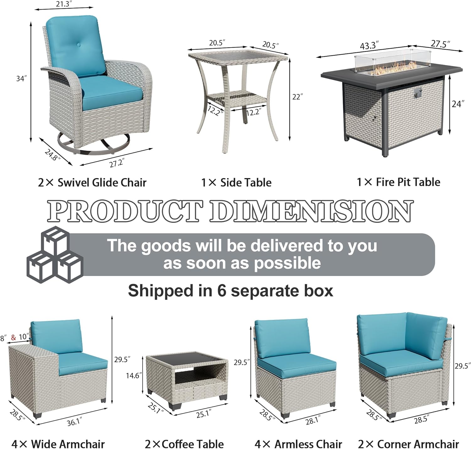 wallowsun patio set modular,modular sectional sofa worth buying,outdoor conversation set with fire pit,wicker patio furniture pros cons,best outdoor furniture for large patio,wallowsun 16 piece set honest unboxing and complete package contents