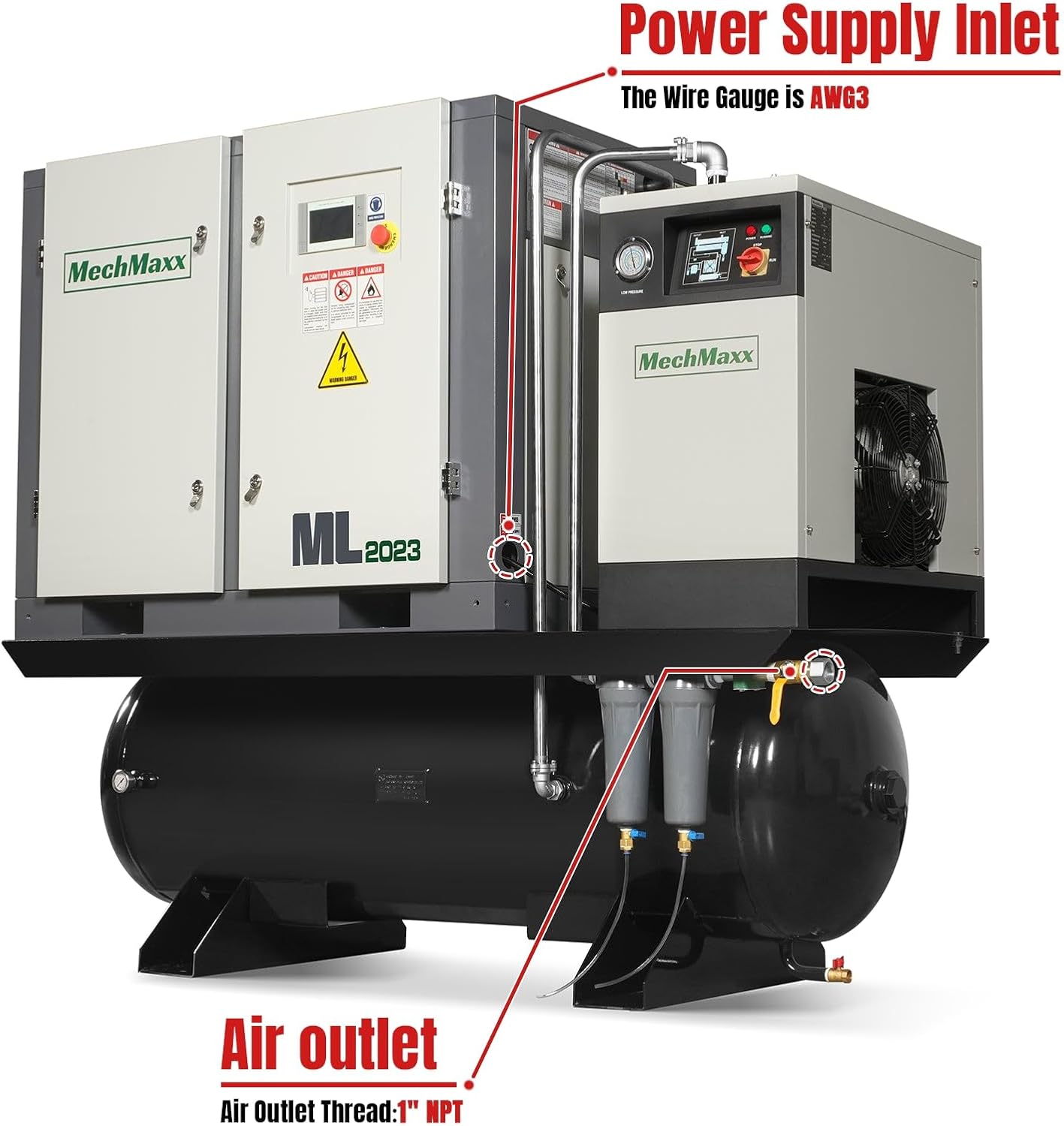 MechMaxx 20HP rotary screw air compressor review,MechMaxx ML2023 review and rating,is MechMaxx 20HP air compressor worth buying,MechMaxx rotary screw air compressor review pros cons,MechMaxx air compressor review honest opinion,MechMaxx 20HP compressor review verdict review - unboxing and complete package contents