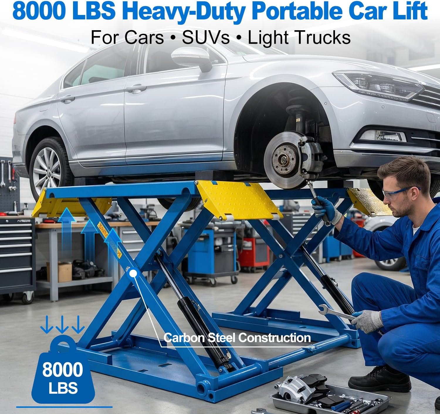 MutsMover 8000 lbs portable car lift review - unboxing and complete package contents