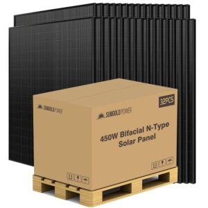 Image 1 of SUNGOLDPOWER 450W bifacial solar panel review