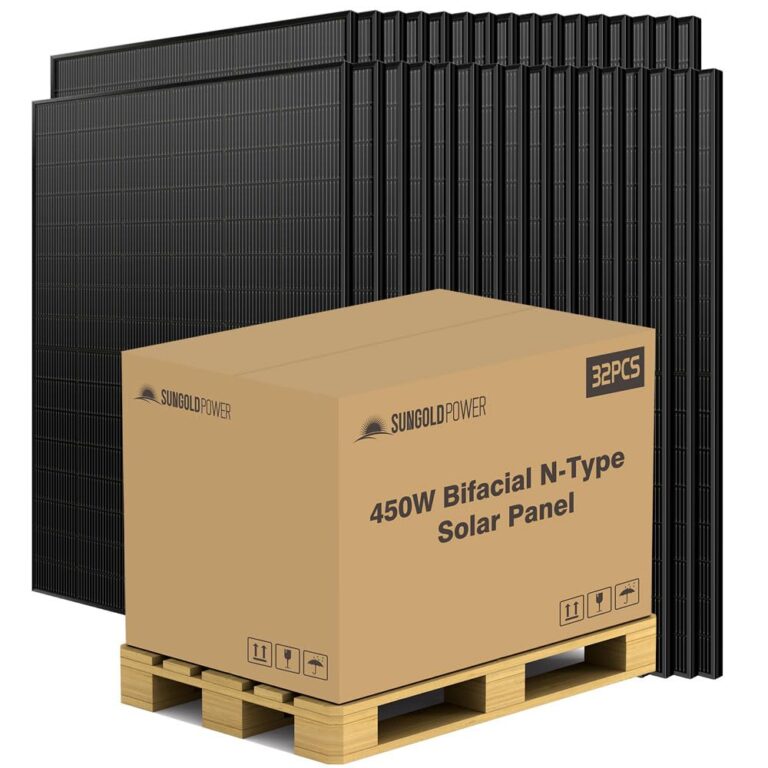 Image 1 of SUNGOLDPOWER 450W bifacial solar panel review