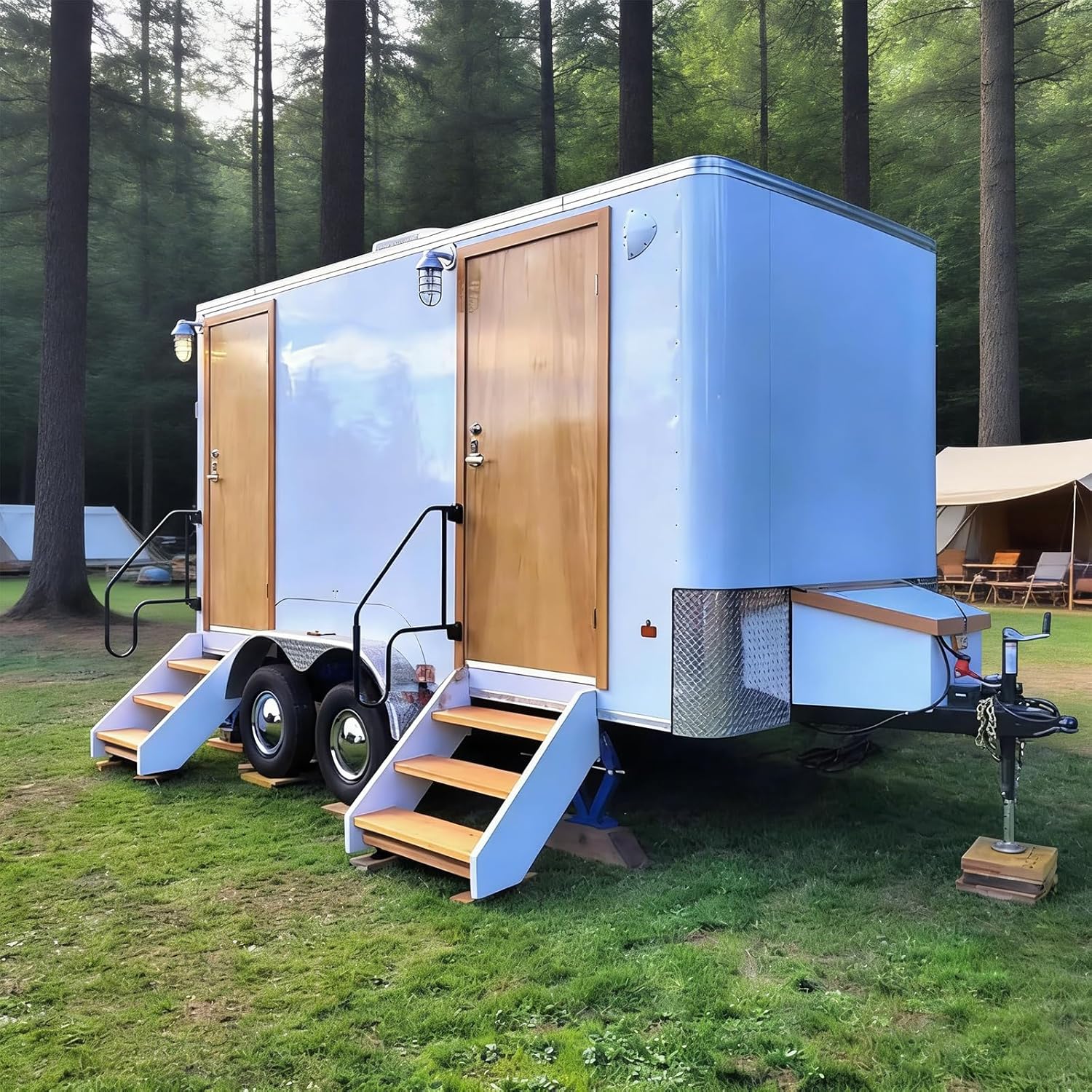 Image 1 of portable restroom trailer review